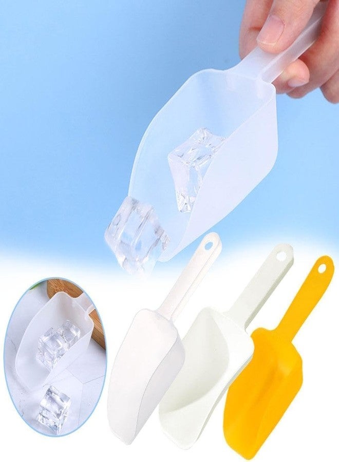 Mozff Plastic Ice Scoop, Freezer Scooper Handle, Multi Purpose Utensil for Ice Maker Pet Beach Sand Tools - Image 2